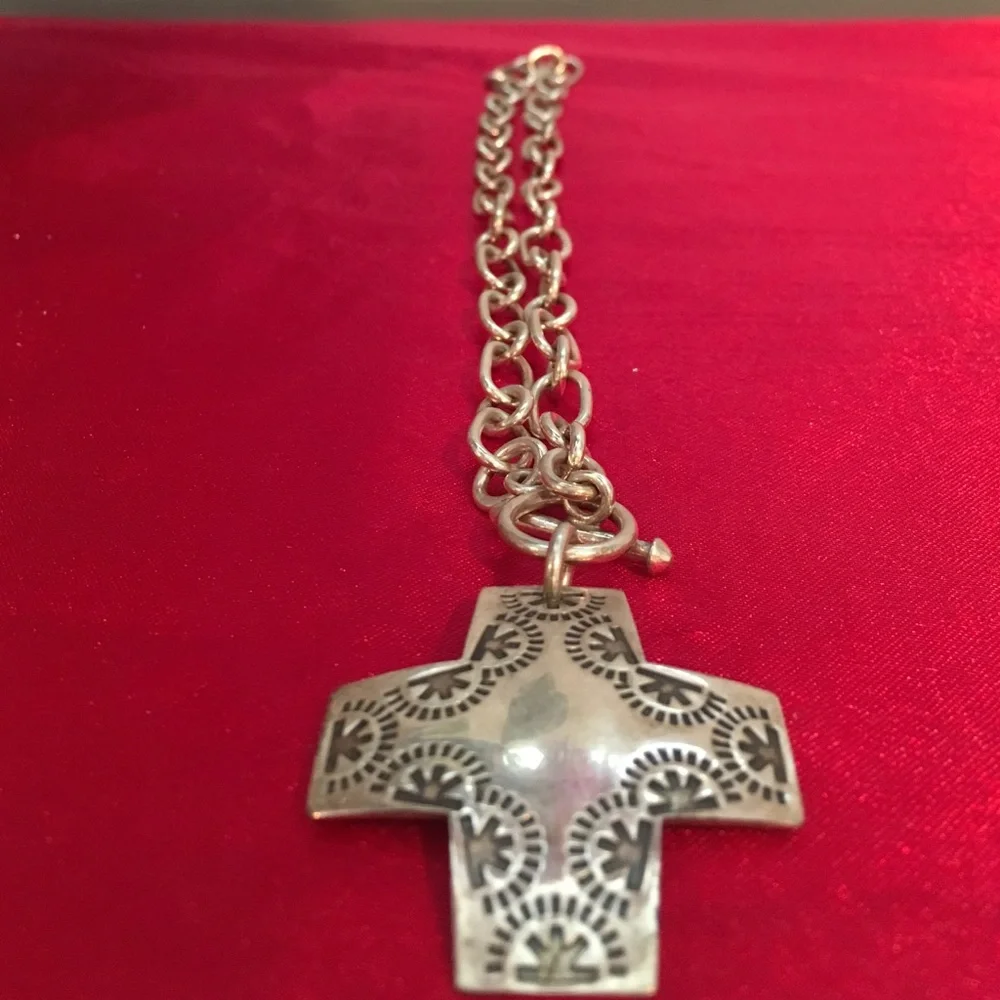 Silpada cross sterling silver necklace - Picture 1 of 2